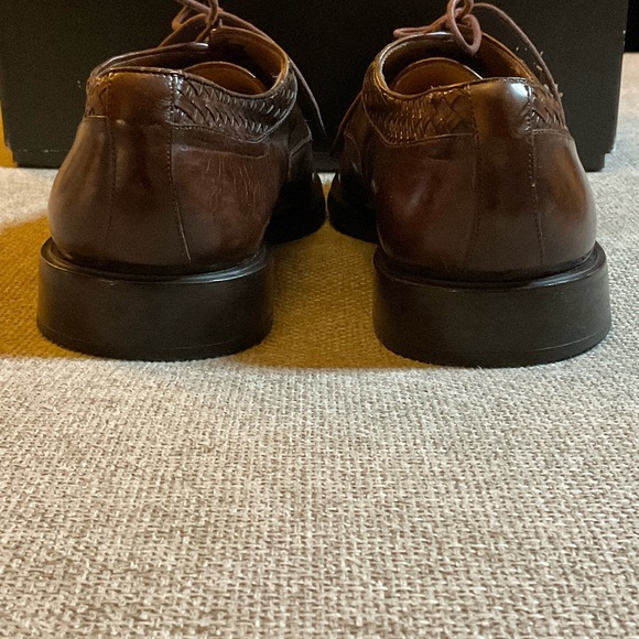 Mezlan Woven Brown Leather Oxfords main image 6